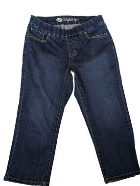 Lee Style Up Cropped Jeans Sz 10 Waist 32"Rise 10 Length21" Leg Width 16"